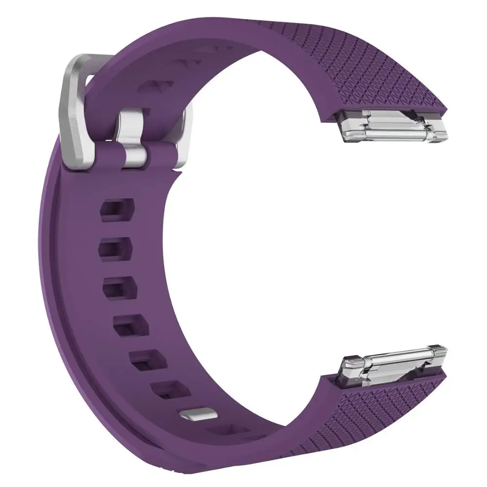 Purple Силиконовый спортивный ремешок для часов Fitbit ionic, Смарт-часы, регулируемый сменный Браслет, ремешок для Fitbit, аксессуары для ионных браслетов - Цвет: Purple