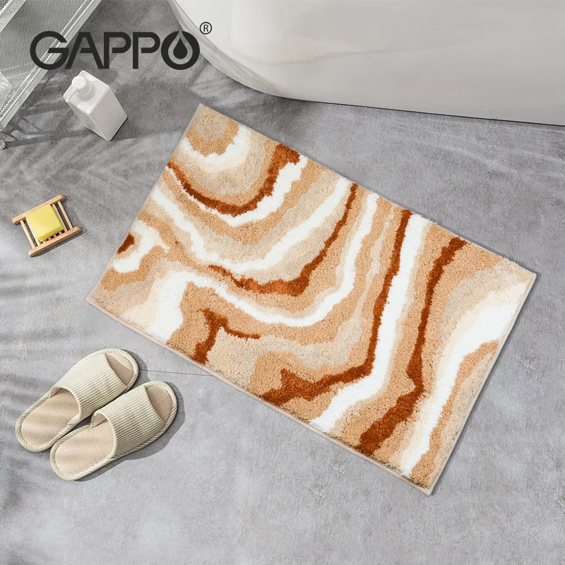 GAPPO нескользящий коврик для ванной 60*90 см желтый в удобный коврики комнаты