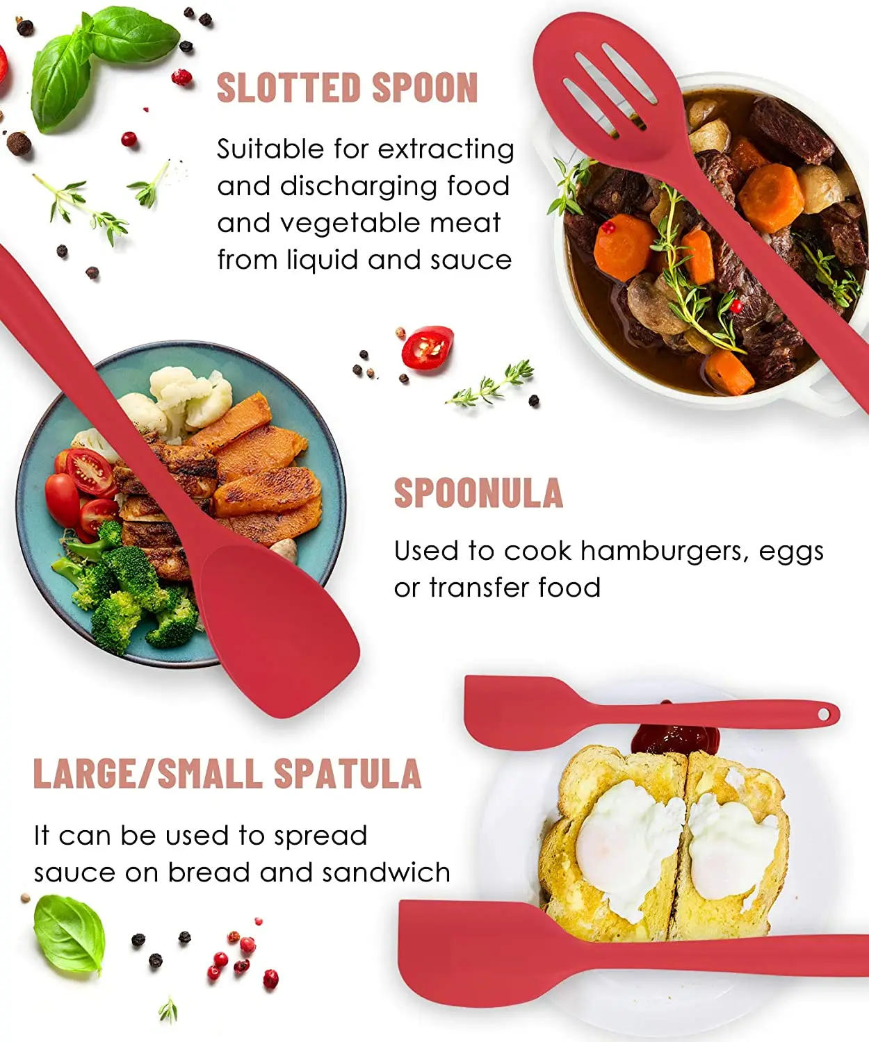 11 шт. силиконовые инструменты для приготовления пищи | Дом и сад