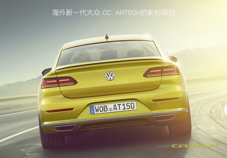 3d Schriftart Brief Logo für vw cc Arteon Auto Styling modifizierten Kofferraum Logo schwarz Abzeichen Aufkleber Auto Dekoration Zubehör – Detail 6