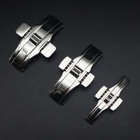 stainless steel solid metal clasp for tissot watch accessories double push button fold watch buckle butterfly deployment clasp