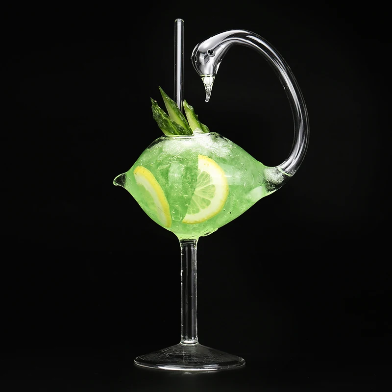 Бесплатная доставка 2 шт. бокал для вина в виде лебедей и птиц креативный