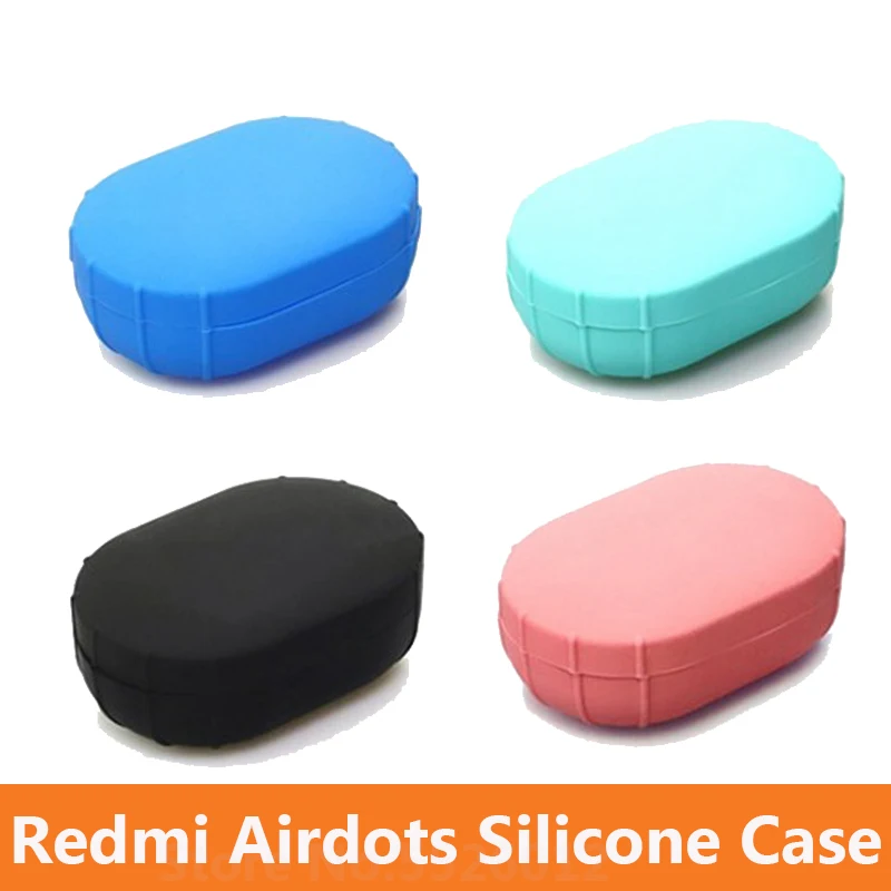 Силиконовый чехол для AirDots беспроводные Bluetooth наушники TWS зарядный мягкий