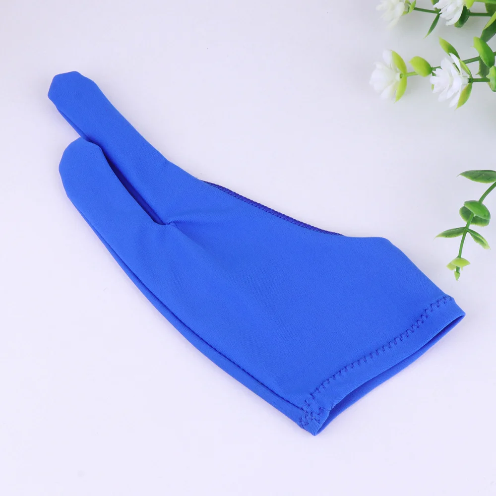 

2 Pcs Two Finger Painting Glove Artist's Drawing Anti-Fouling Glove Sketch Curved Gloves- Size S(Red)