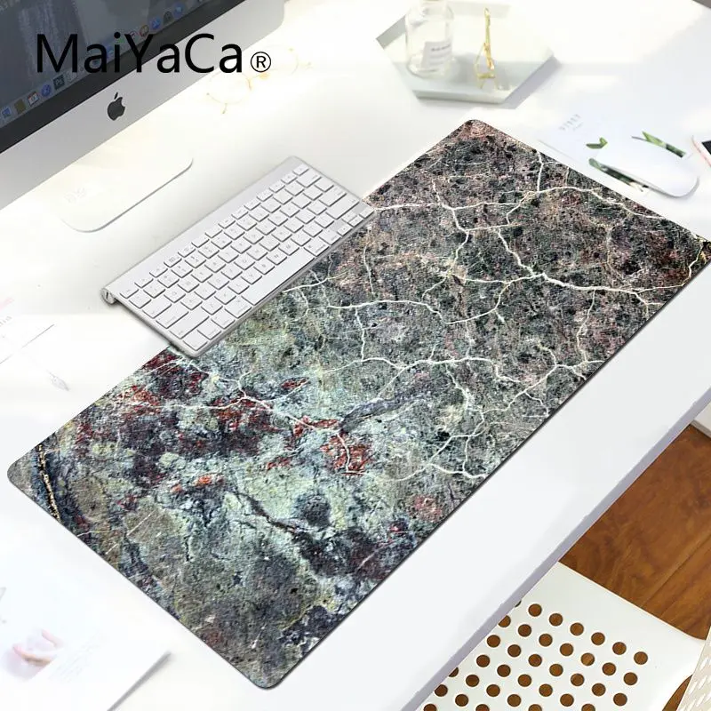 

MaiYaCa 2019 New Marble Anti-Slip Durable Silicone Computermats Large Lockedge Mouse pad PC Computer mat