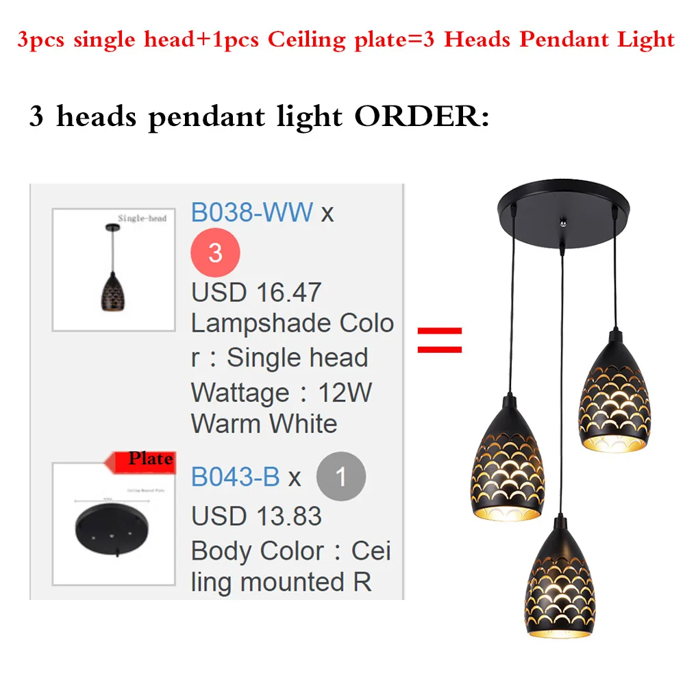 Железные светодиодные люстры в стиле ар деко ажурные для столовой гостиной