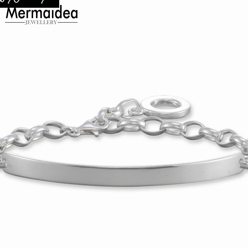 Классический браслет-цепочка с круглым шармом Европейский стиль подарок для