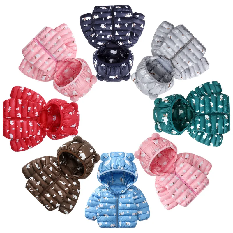 Зимняя теплая куртка для девочек на весну пальто мальчиков детская Детская