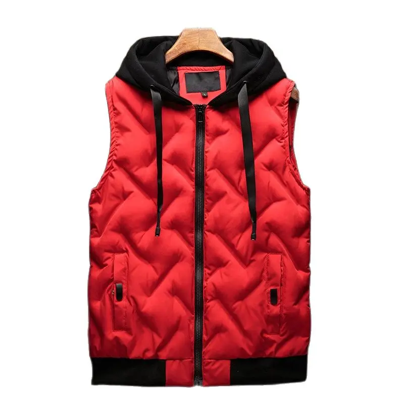 Женский жилет из шелка и хлопка зимняя блестящая верхняя одежда с капюшоном для