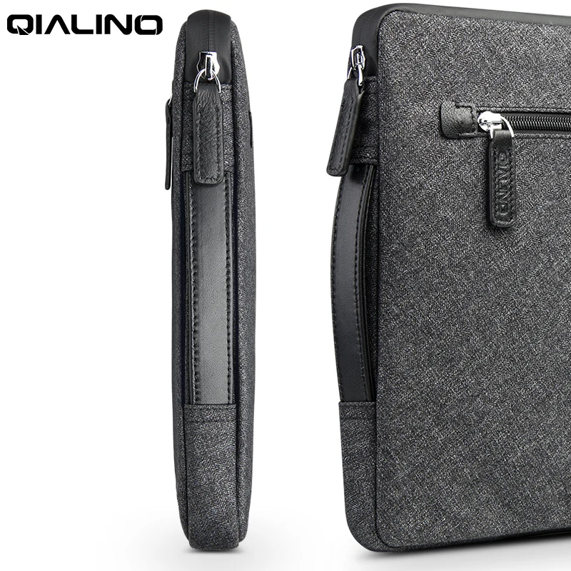 qialino waterproof polyester sleeve pouch bags 14 inch for macbook air 13 pro 15 laptop bag for xiaomi asus lenovo notebook case free global shipping