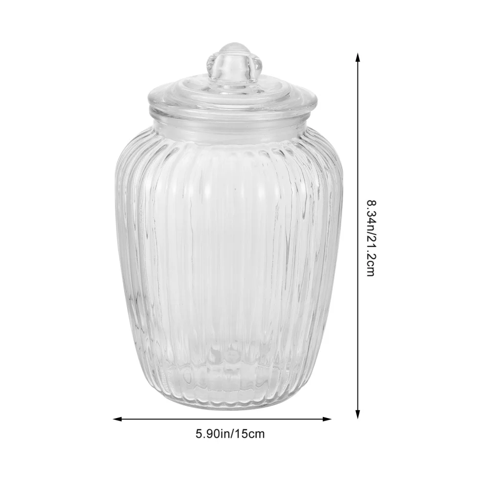 

1oc Multifunctional Glass Sealing Container Storage Can Storage Jar for Home