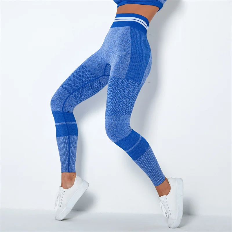 Леггинсы для тренировок женские брюки йоги бесшовные нейлоновые женщин
