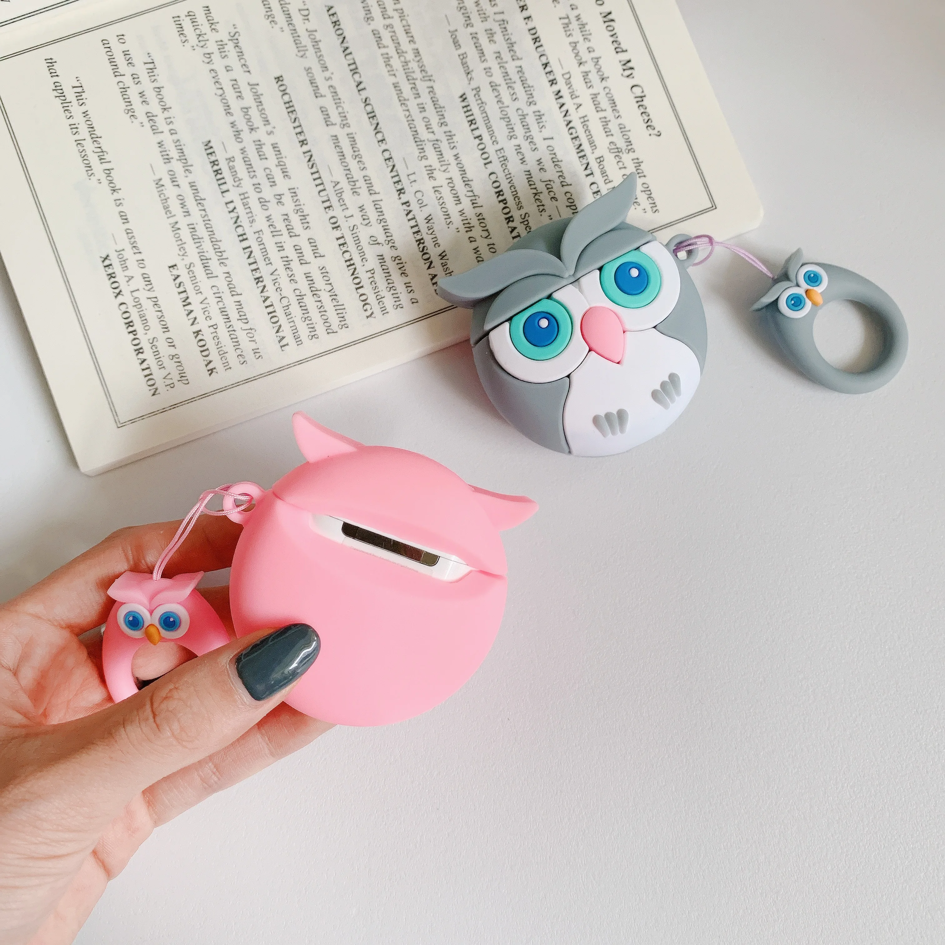 10 шт. с милой совой из мультфильма Беспроводной наушники чехол для Apple AirPods iPad Air 2
