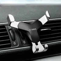 gravity car holder for phone in car air vent mount clip cell holder no magnetic gps mobile phone holders for iphone 12 samsung