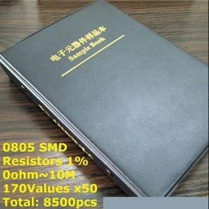 0805 SMD Resistor Sample Book 170values*50pcs=8500pcs 1% 0ohm to 10M Chip Resistor Assorted Kit