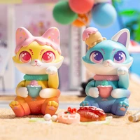 cute gift authentic cassy cat street drink series blind box tide play hand made blind box toy decoration