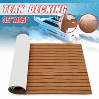 self adhesive 2400x900x5 5mm marine boat synthetic flooring eva foam yacht teak decking sheet boat accessories dark brown