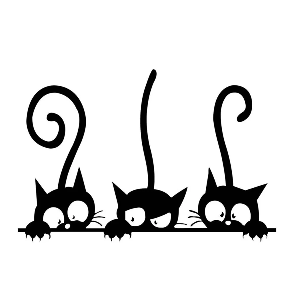 

Lovely Cat Light Switch Phone Wall Stickers For Kids Rooms Diy Home Decoration Cartoon Animals Wall Decals Pvc Mural Art