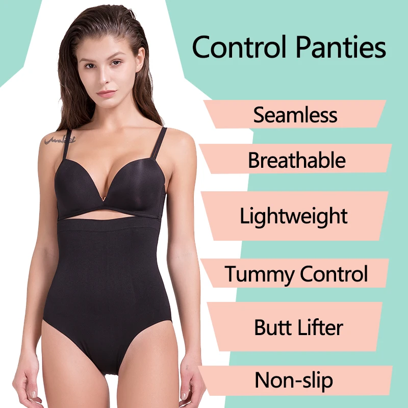 Для женщин Высокая талия Бесшовные трусы Postpartum Body Shaper прикладом животик Управление моделирующее белье Корректирующее утягивающее белье