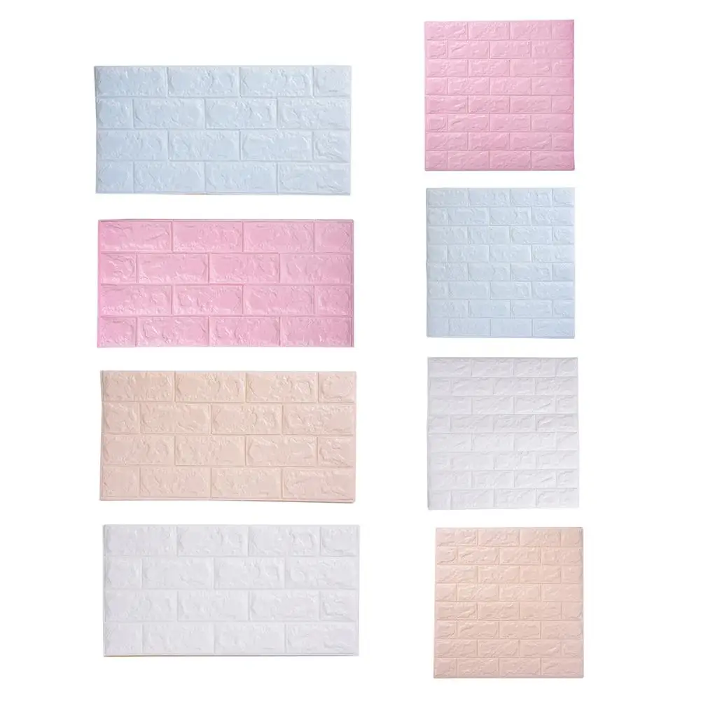 3D креативные водонепроницаемые наклейки на стену с рисунком кирпича