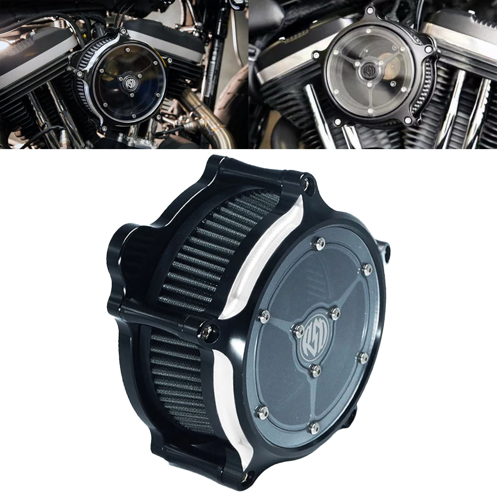 Воздухоочиститель RSD для Harley Sportster Iron 883 1200 Dyna Softail FLSTF FXSTC Fat Bob Touring FLHT FLHTC|Воздушные