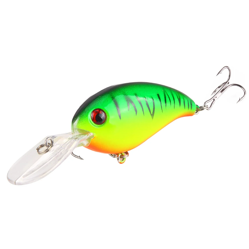 1Pcs 10cm hard bait fishing Wobbler Artificial Crank Bait Bass trout Lure pike minnow tackle with 3D Eyes | Спорт и развлечения