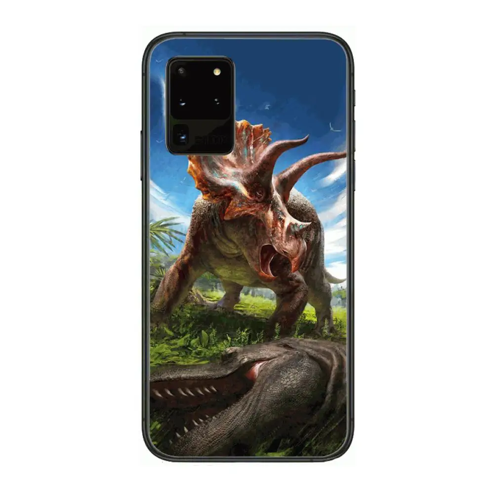 

A-Animal world D-Dinosaur Mobile Phone Case Hull For Samsung Galaxy M 10 20 21 31 30 60S 31S Black Shell Art Cell Cover TPU