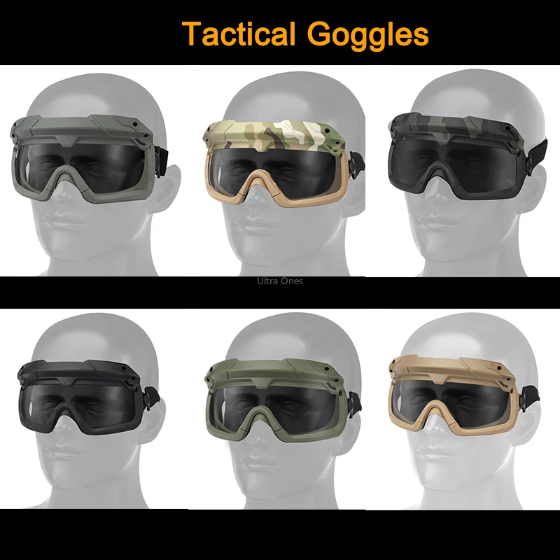 Тактические очки ветрозащитные Защитные для охоты страйкбола пейнтбола