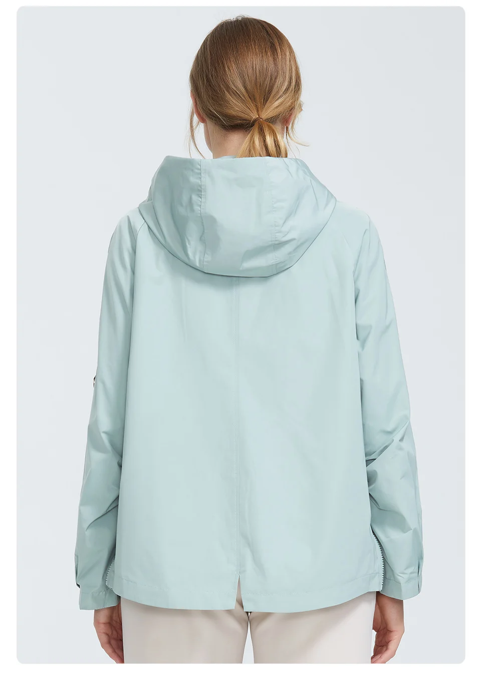 Trench Coat spring autumn coat women Hooded Solid color short coat trench big coat for women High Quality new style AS-9045