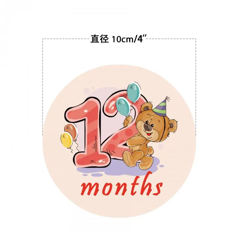 12 шт./компл. месяц Стикеры новорожденные дети памятная карточка для детских