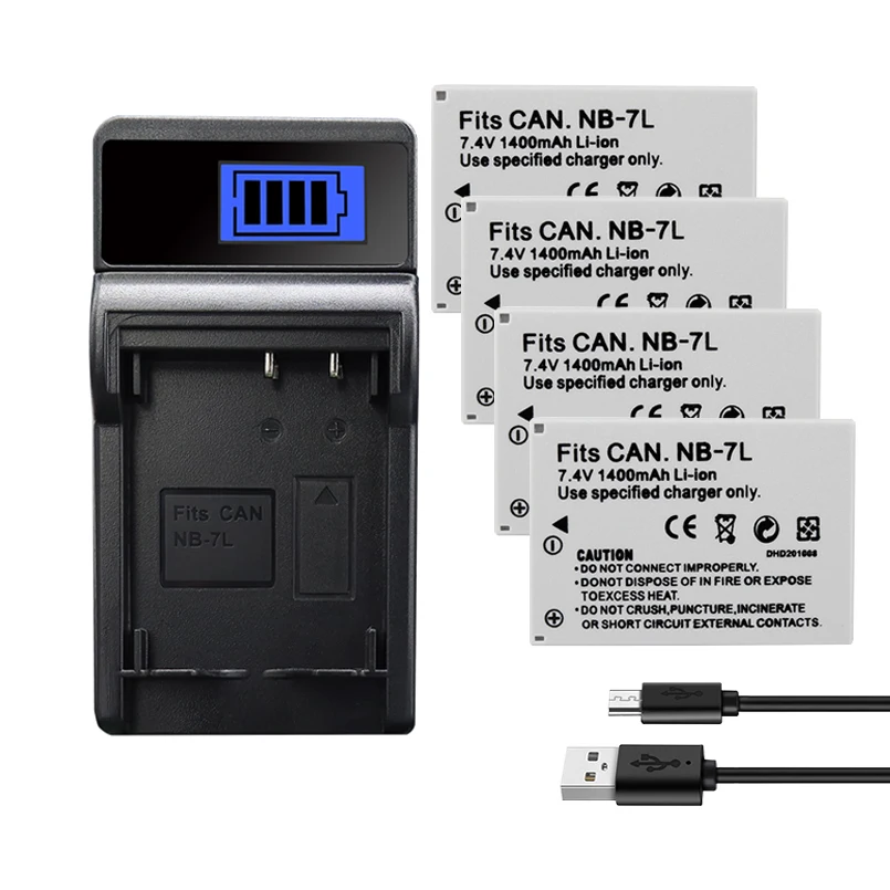 NB 7L NB7L 1400mAh батарея для Canon PowerShot SX30IS G10 G11 G12 перезаряжаемая литий ионная 7L|Цифровые