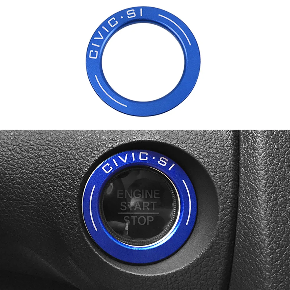 Автомобильный двигатель старт зажигания кольцо Стикеры для Honda CIVIC 2016 2017 2018 2019 2020