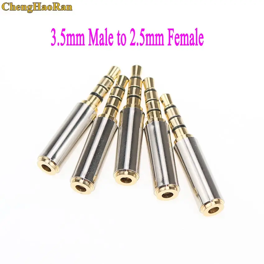 

5 шт. 3,5 мм до 2,5 мм штекер-гнездо Аудио Стерео адаптер переходник разъем для наушников аудио разъем для передачи