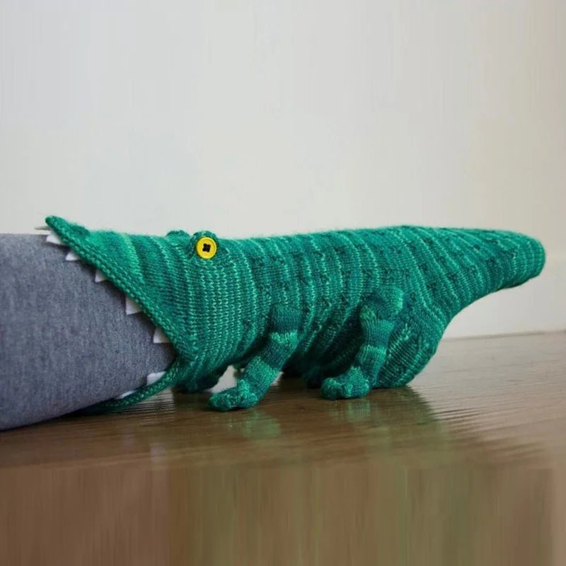 

Creative Shape Stocking Stuffers Knit Shark Socks Women/men Ankle Socks Winter Warm Supply Indoor Floor Новогодние Украшения