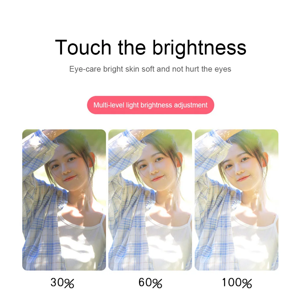 

Rovtop USB Charge LED Selfie Ring Light for iphone Supplementary Lighting Selfie Enhancing Fill Light For Phones