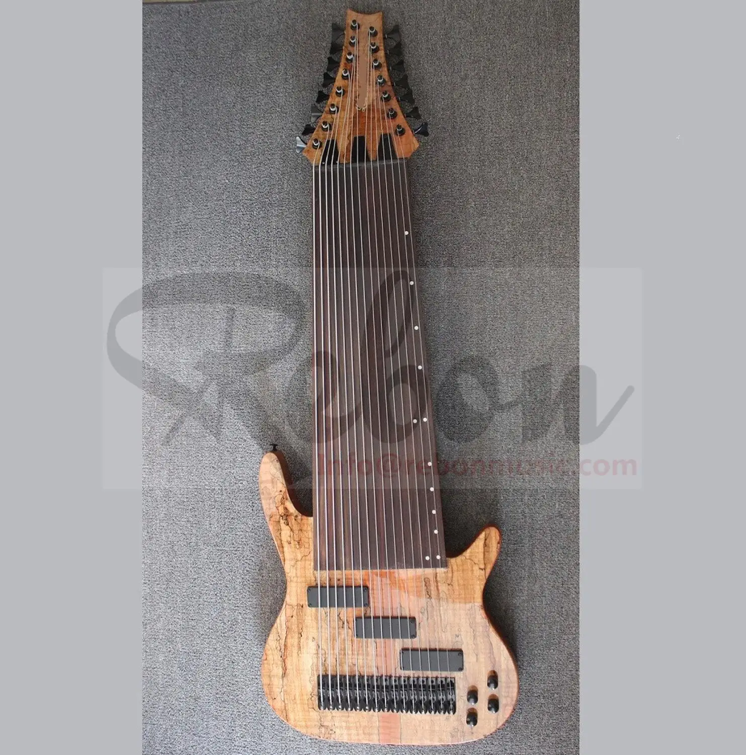 Электрическая бас гитара Weifang Rebon 15 струн с открытой шеей|Гитары| |
