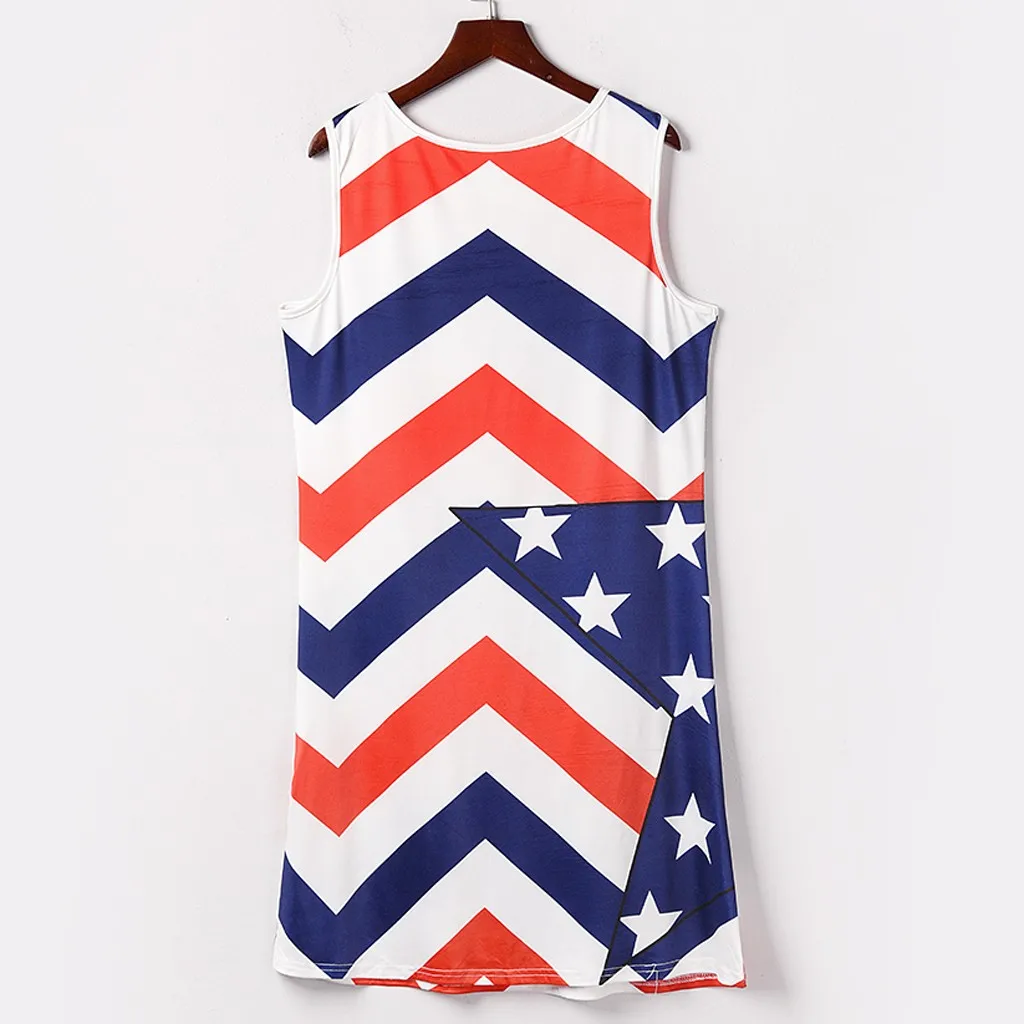 Женское винтажное платье в полоску с круглым вырезом без рукавов | Женская одежда