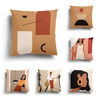 home decor pillowcase 4545cm printing cushion cover 60x60cm nordic ins style 40x40 autumn living room decoration morandi 50x50