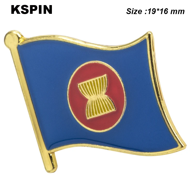 

Значок с флагом АСЕАН, брошь с флагом национального флага, булавка для лацкана, Международная коллекция булавок для путешествий XY0770