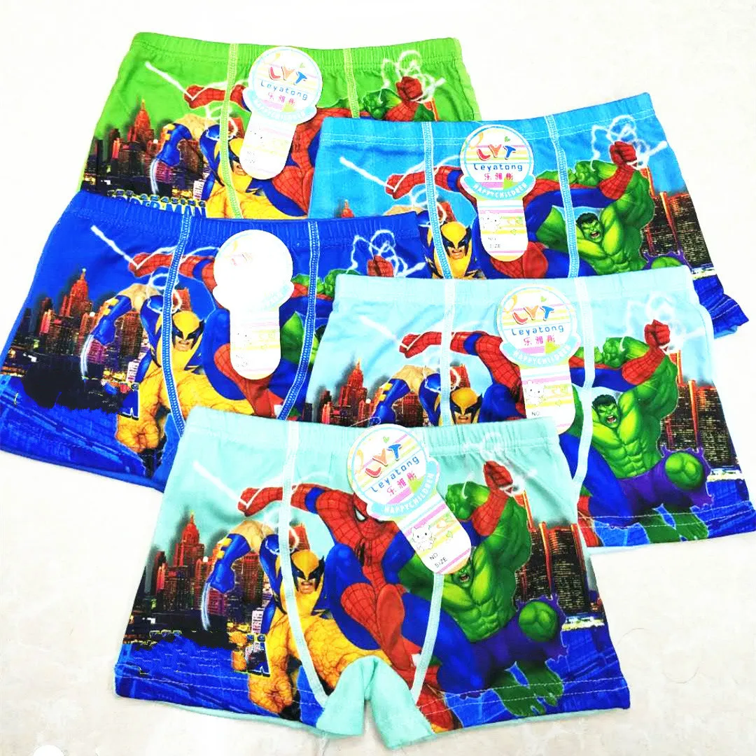 Трусы боксеры для мальчиков 2 10 лет 5 шт./лот|Нижнее белье| |