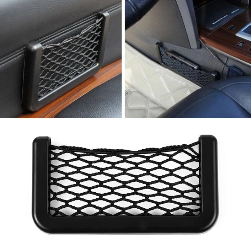 

1X Auto Seat Side Back Storage Net Bag For KIA Rio Ceed Sportage Mazda 3 6 Cx-5 Peugeot 206 307 308 207