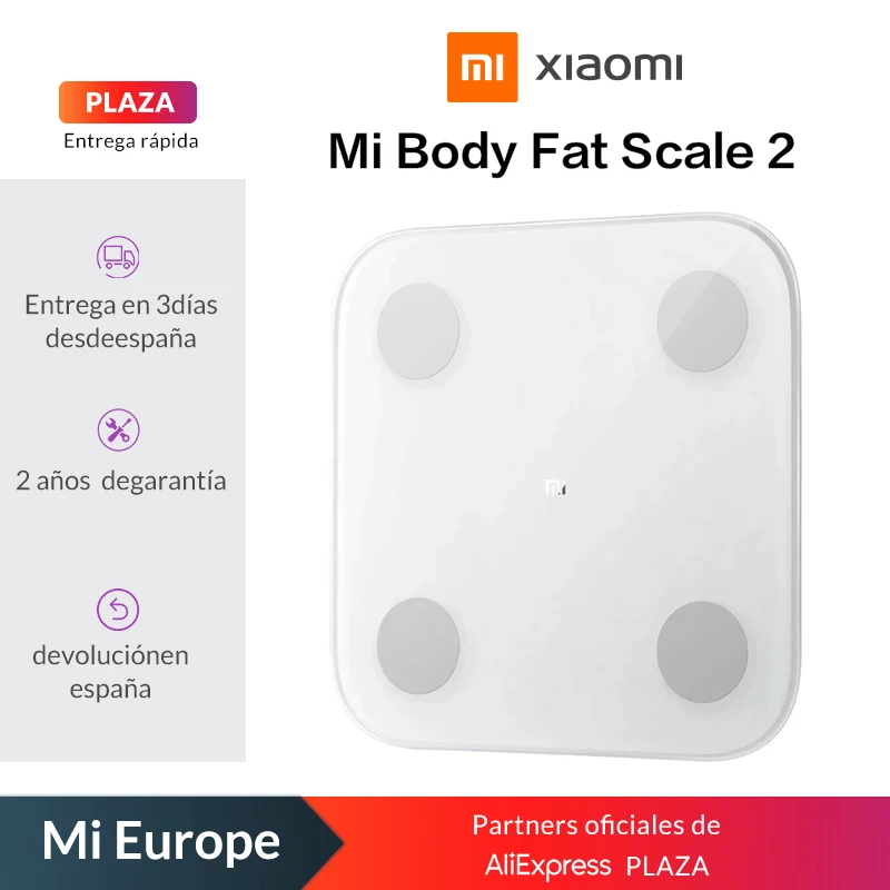 Электронные весы Xiaomi MIJIA Mi 2 умный цифровой прибор безмен для ванной светодиодный