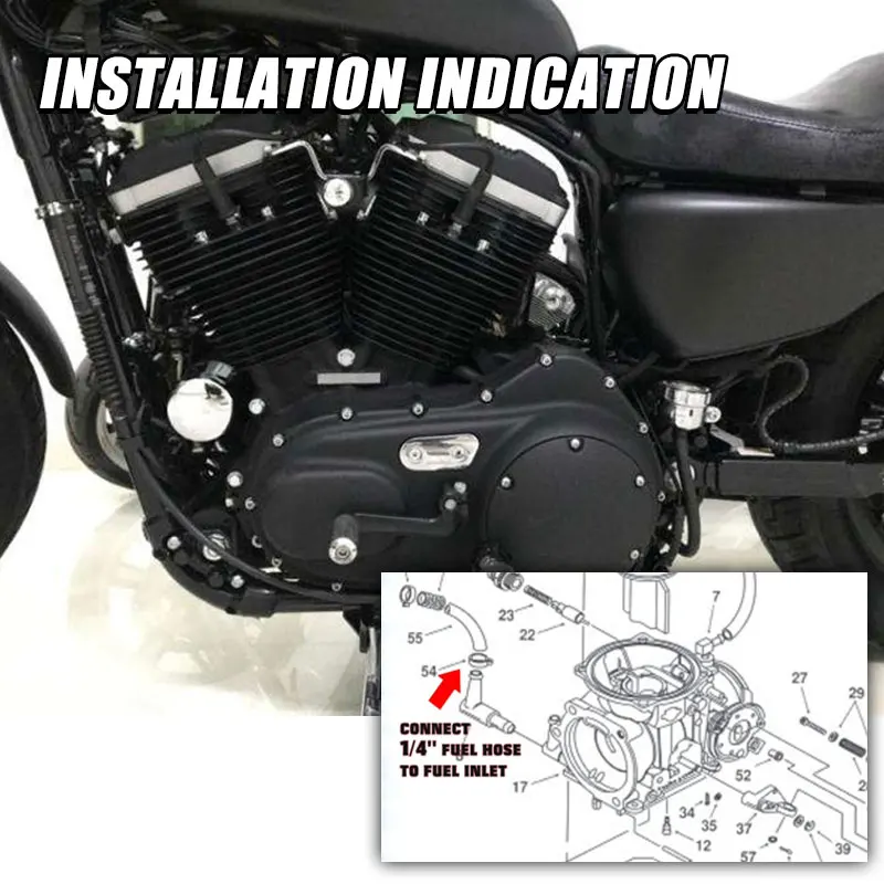 Мотоцикл двойной Cam Карбюратор Carb 27421-99C 27421-99A для Harley-Davidson Sportster Electra Glid |
