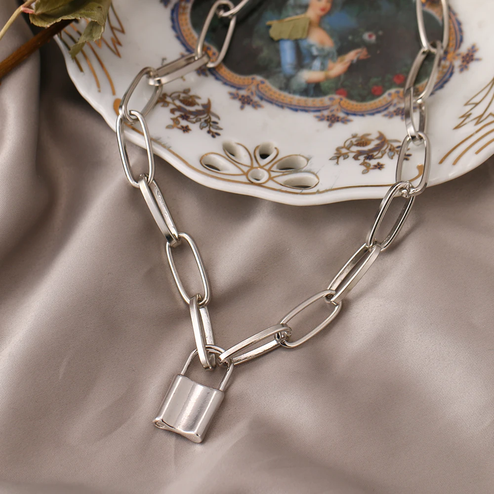 2020 в винтажном стиле панк-рок Подвеска &quotзамок&quot для женщин заявление золотой