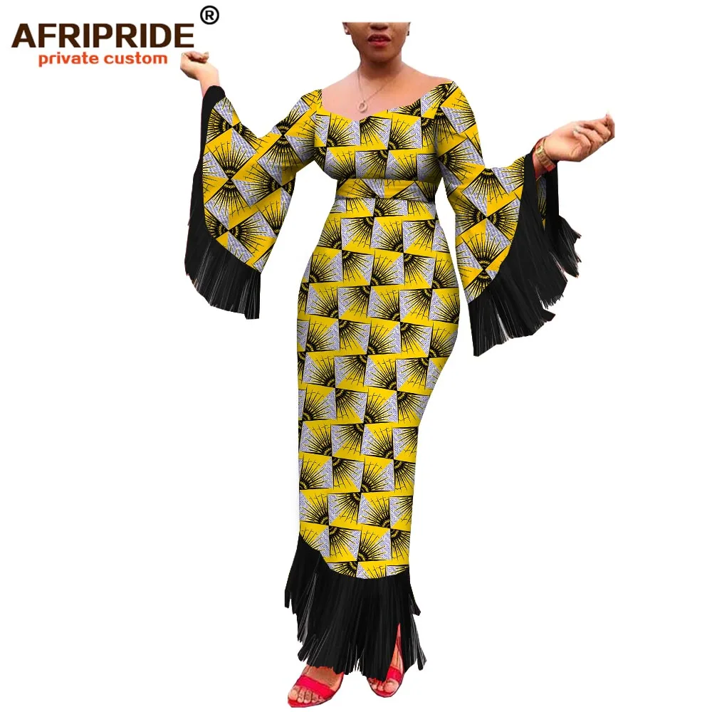 Африканские вечерние платья для женщин AFRIPRIDE индивидуальное женское хлопковое