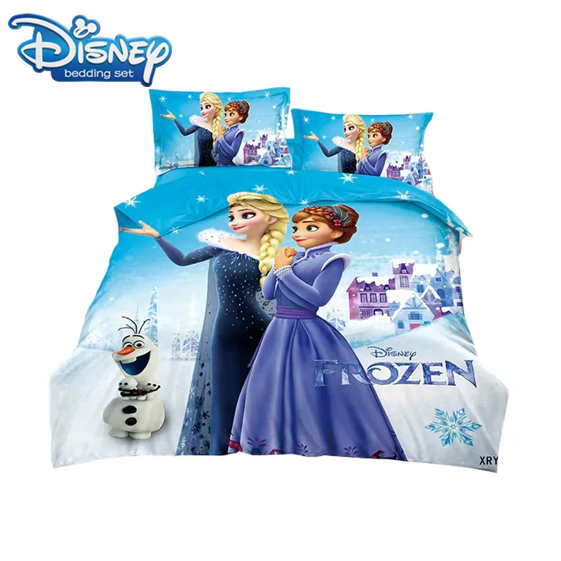 Комплекты постельного белья для Принцессы Диснея 3 шт. Одноместный двухразмерный