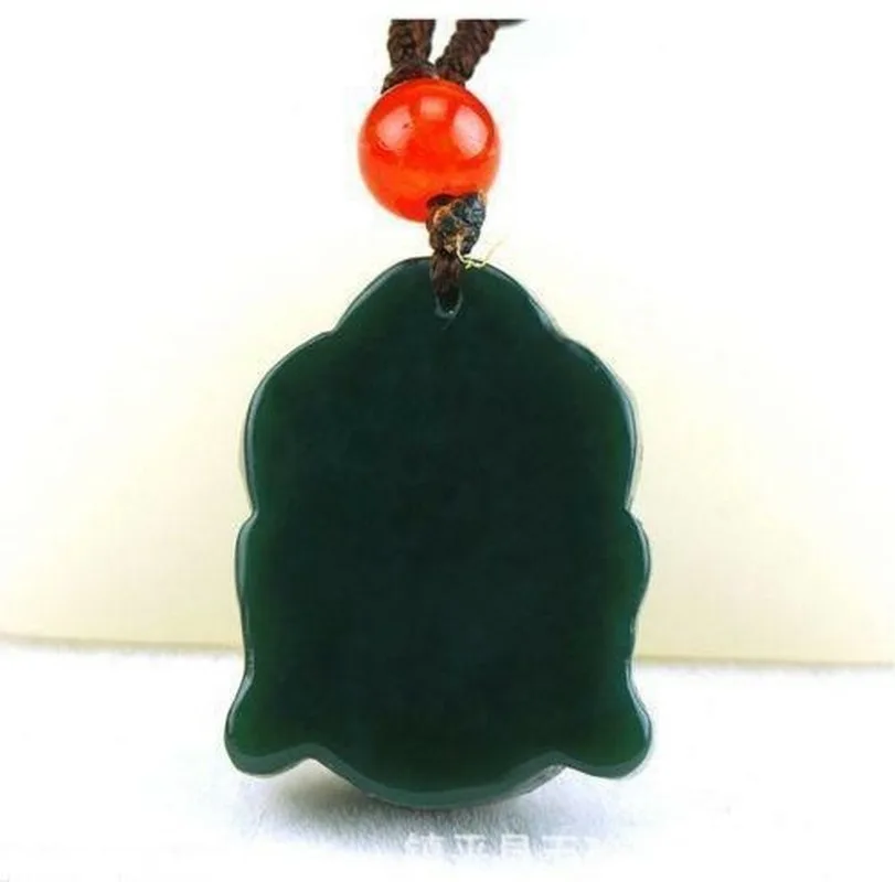 Natural Jade Pendant Hand-Carved Jadeite Necklace Women Pendants Charm Jewelry Fashion Accessories with Chain | Украшения и
