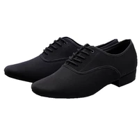 mens latin ballroom dance shoes professional black canvas latin salsa shoes plus size low heel tango ballroom dance shoes