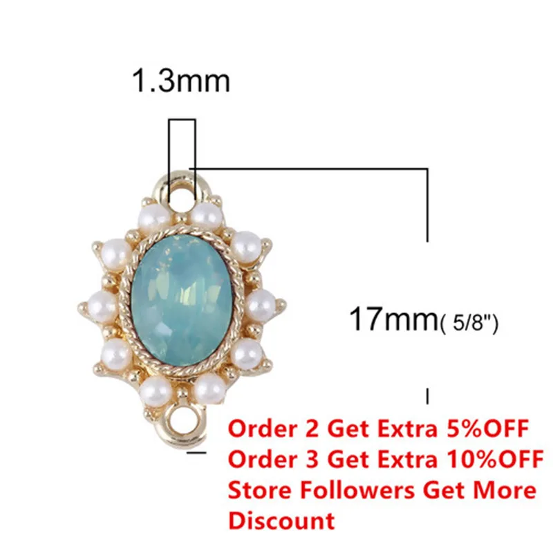 DoreenBeads цинковый сплав стиль королевского двора овальные золотые белые имитация