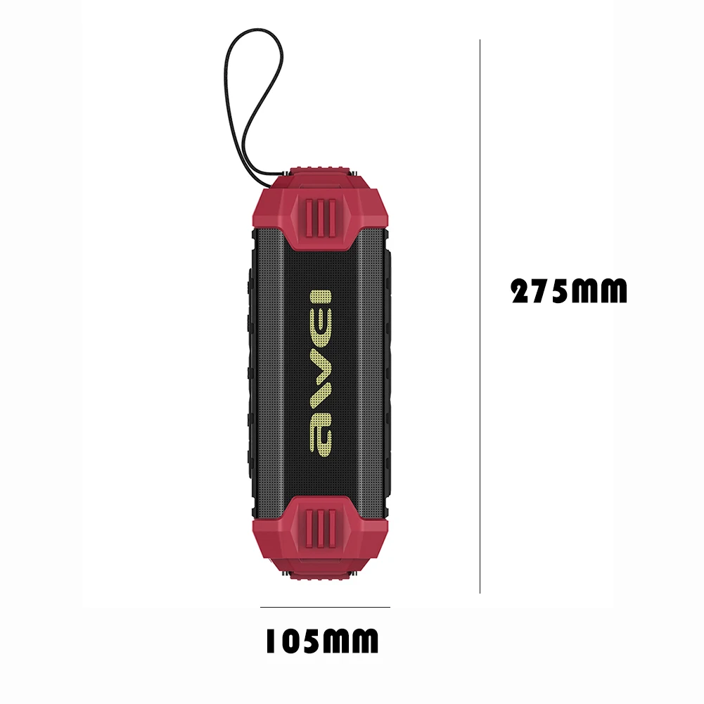 

Awei Y280 Portable IPX4 Waterproof Wireless Loudspeaker Outdoor Sound System Dual Stereo Track AUX TF Card FM Bluetooth Speaker